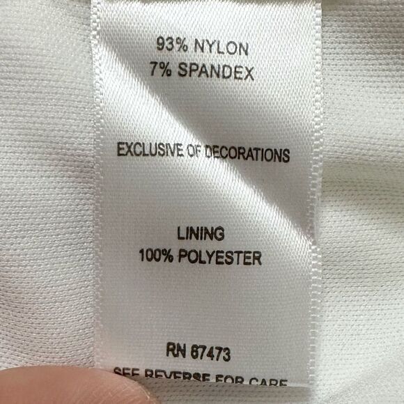 Taylor Floral-Print Lace Handkerchief-Hem Dress, Size 14 - Picture 11 of 13